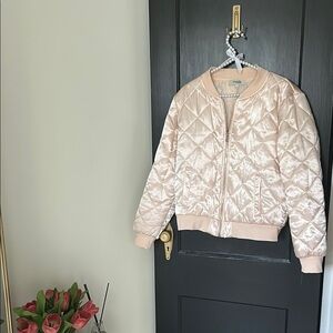 Charlotte Russe Pink Bomber Jacket